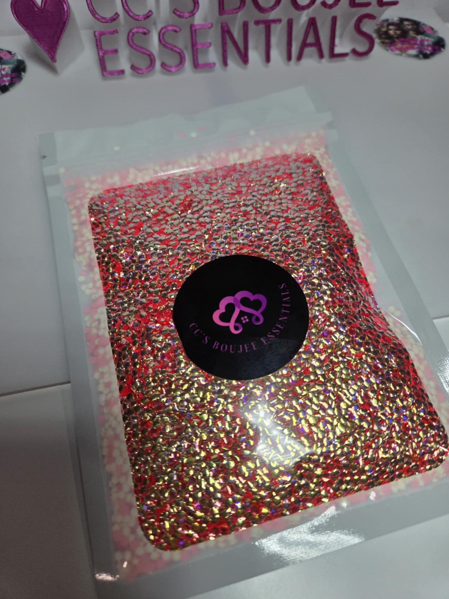 ORANGE BLITZ BUBBLE GLITTER