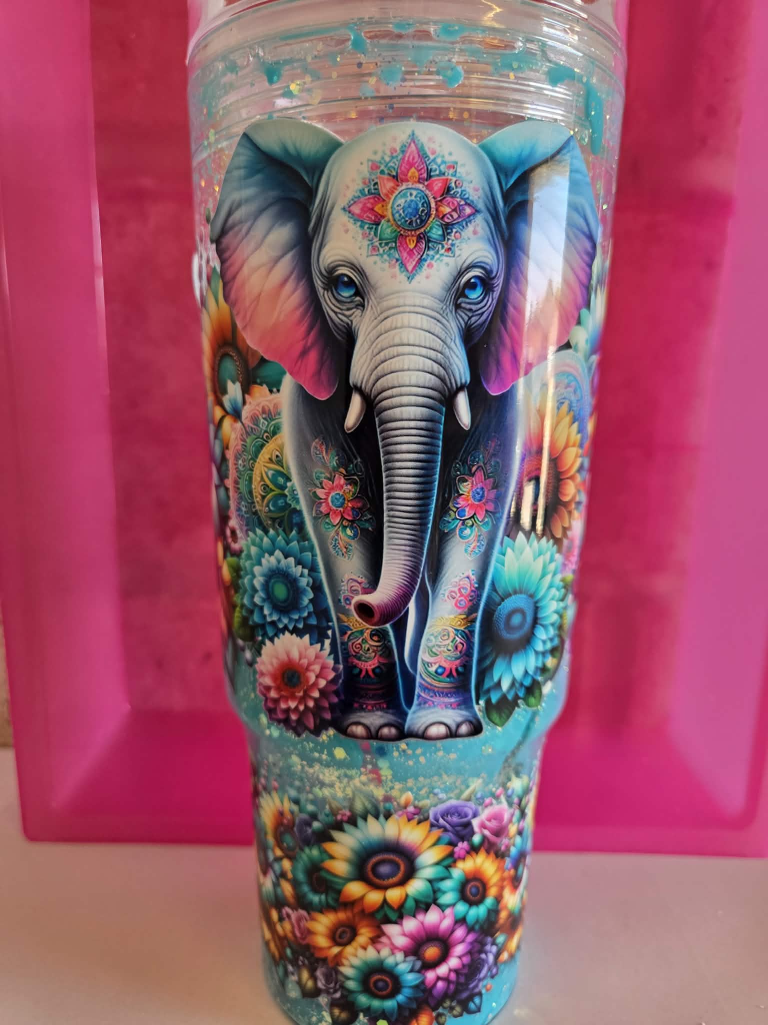 EXCLUSIVE ELEPHANT 40OZ PREMADE TUMBLER