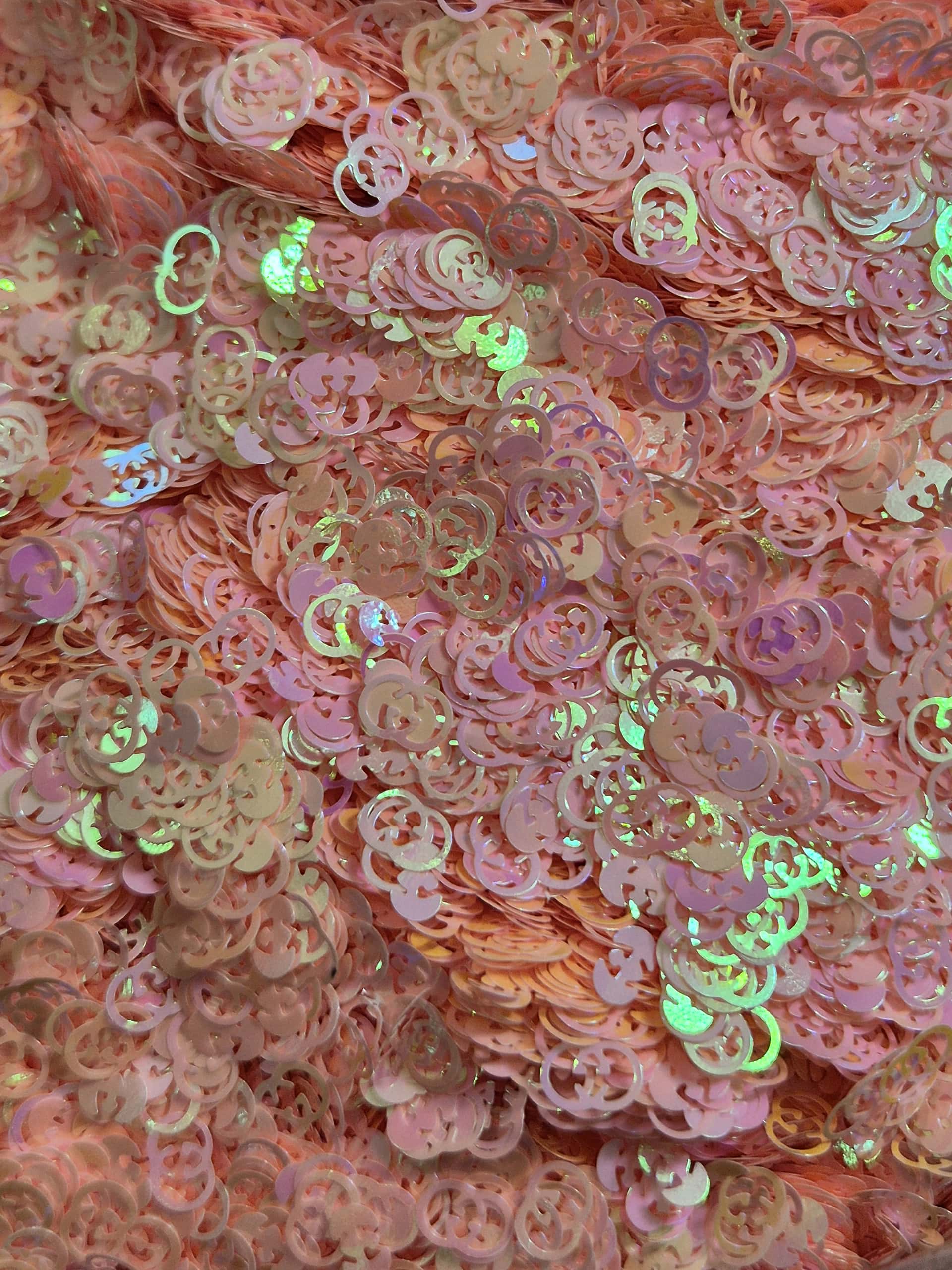 GU PINK SHAPED GLITTER