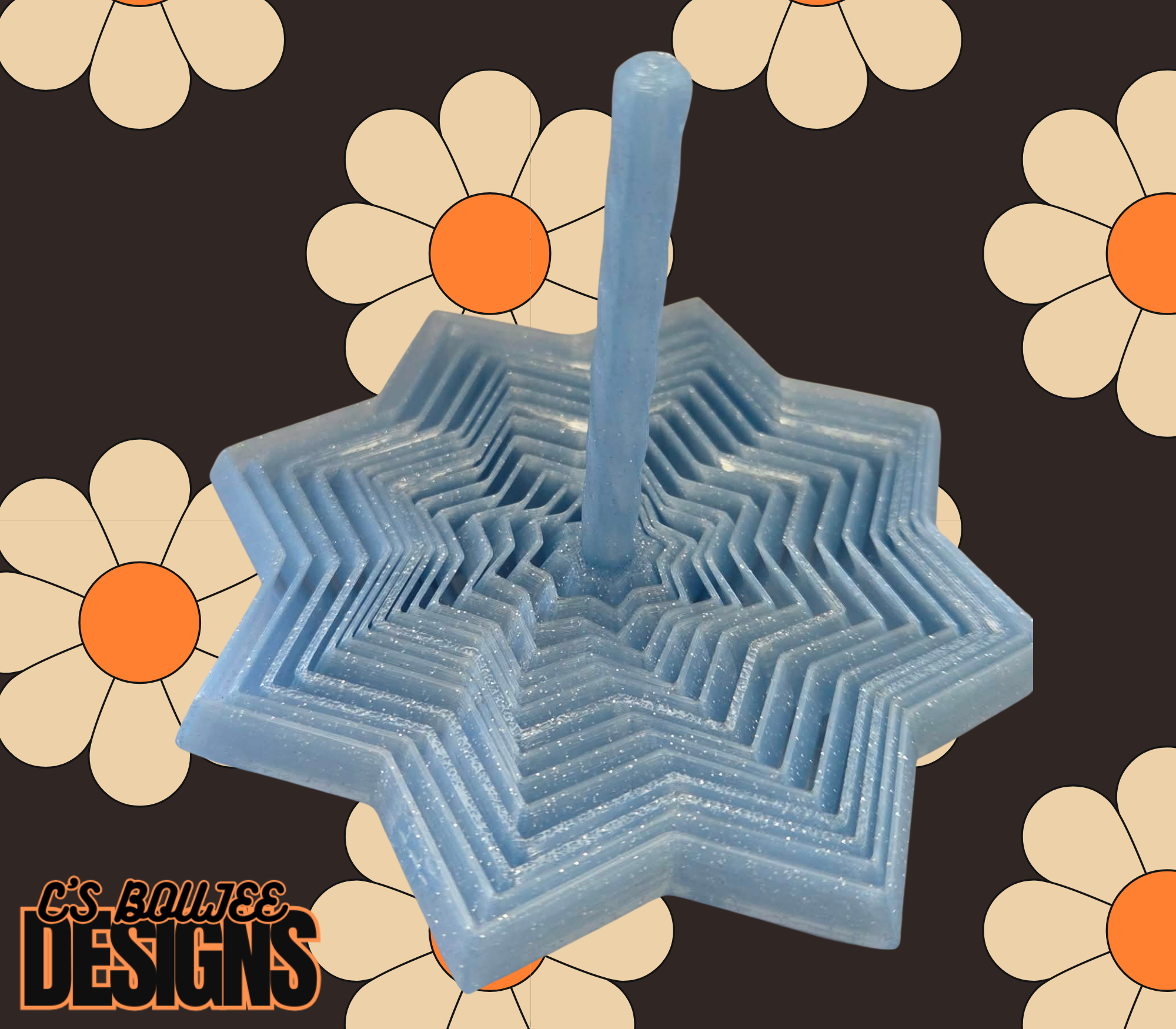 SPARKLY STAR FIDGET 3D PRINT