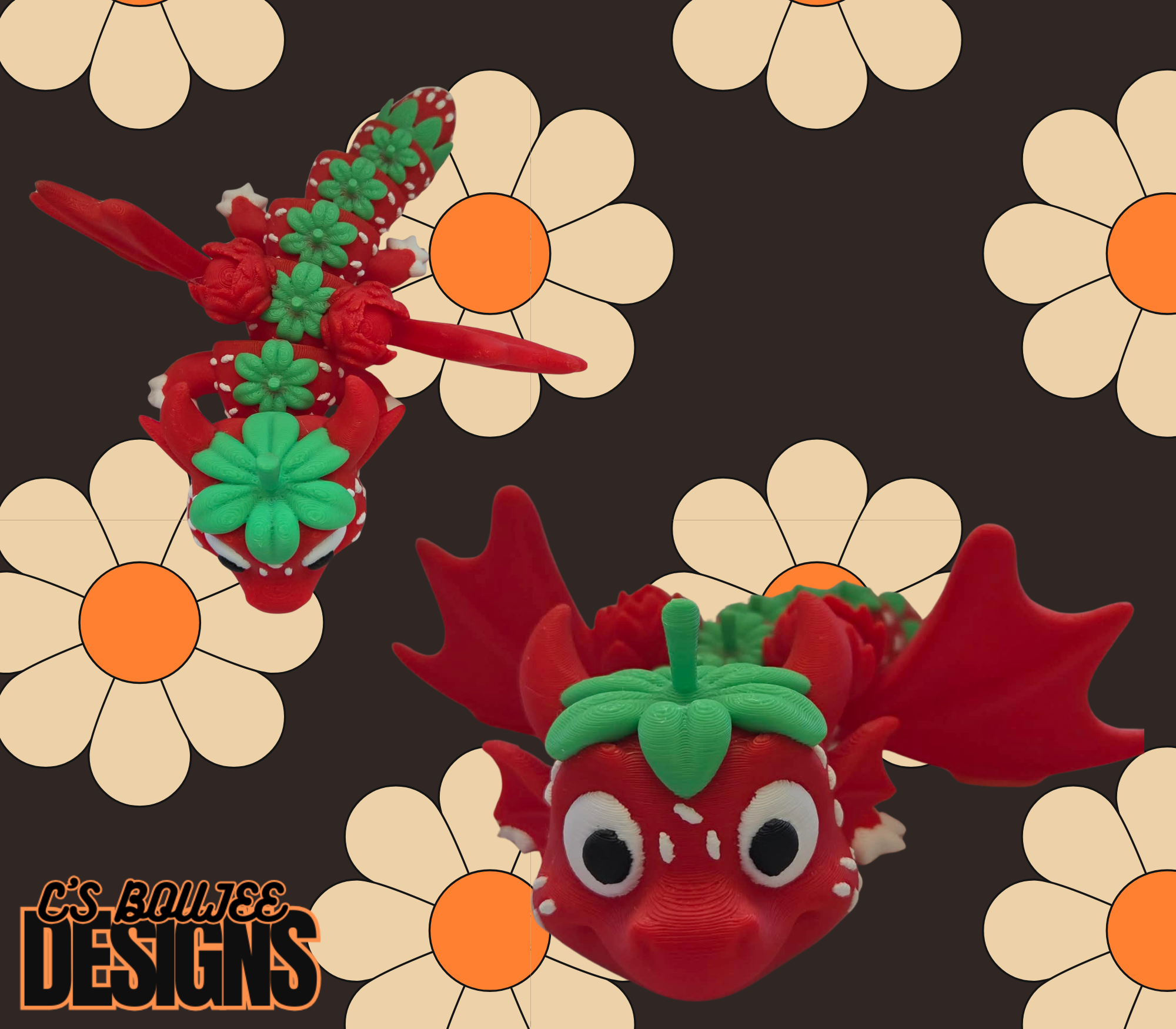 STRAWBERRY DRAGON 3D PRINT