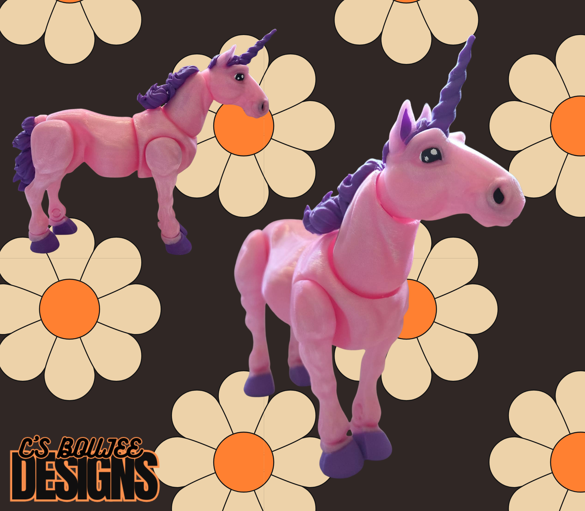 SPARKLY UNICORN 3D PRINT