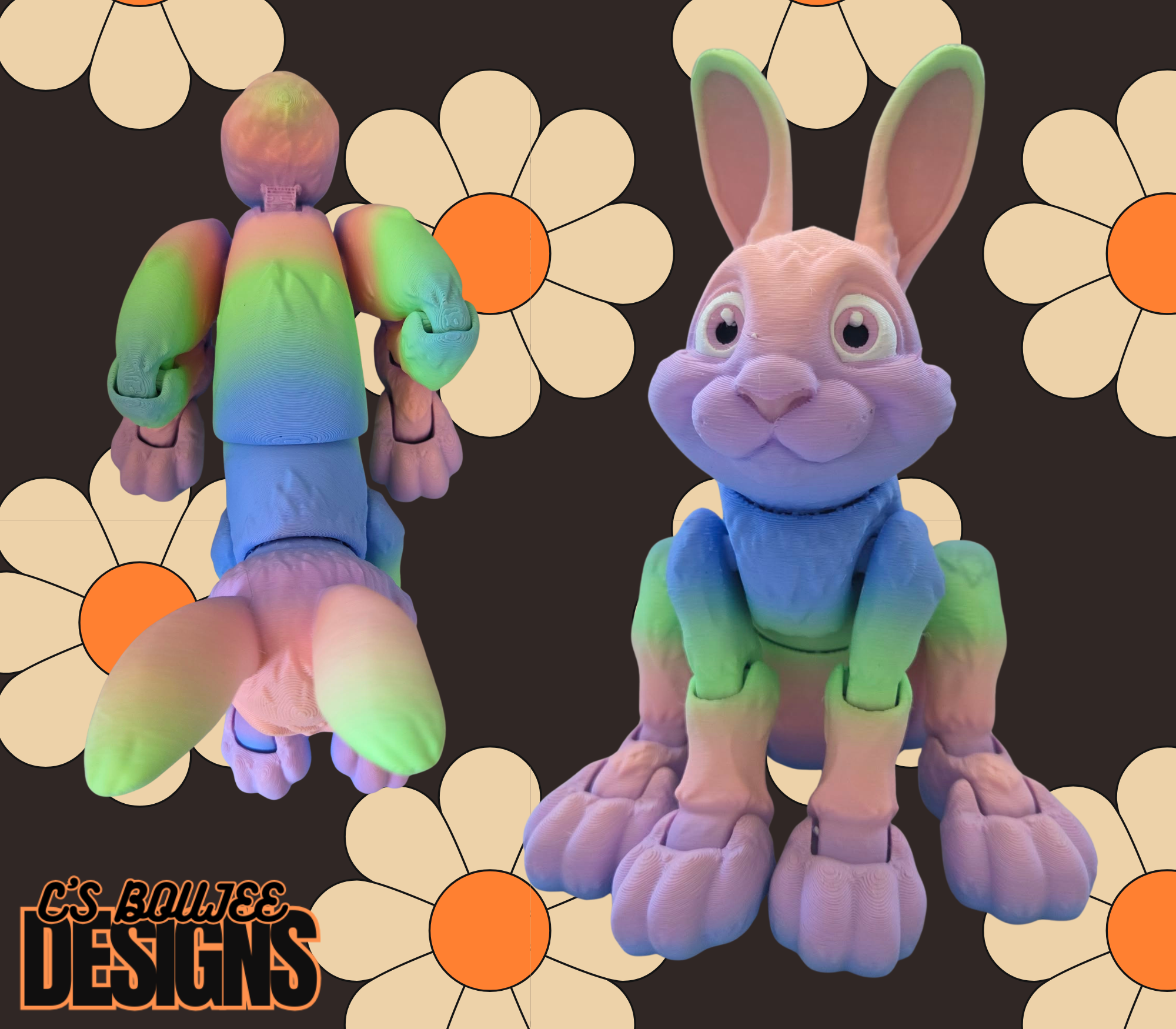 RAINBOW RABIT 3D PRINT