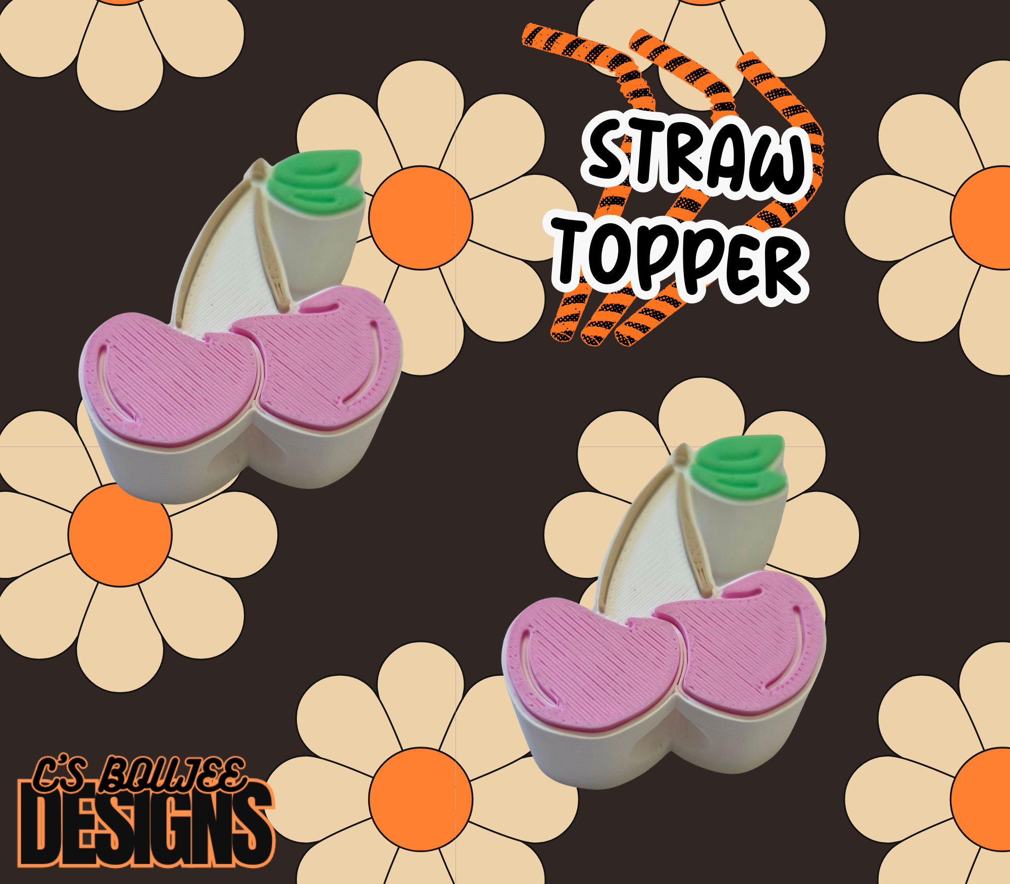 CHERRY STRAW TOPPER 3D PRINT