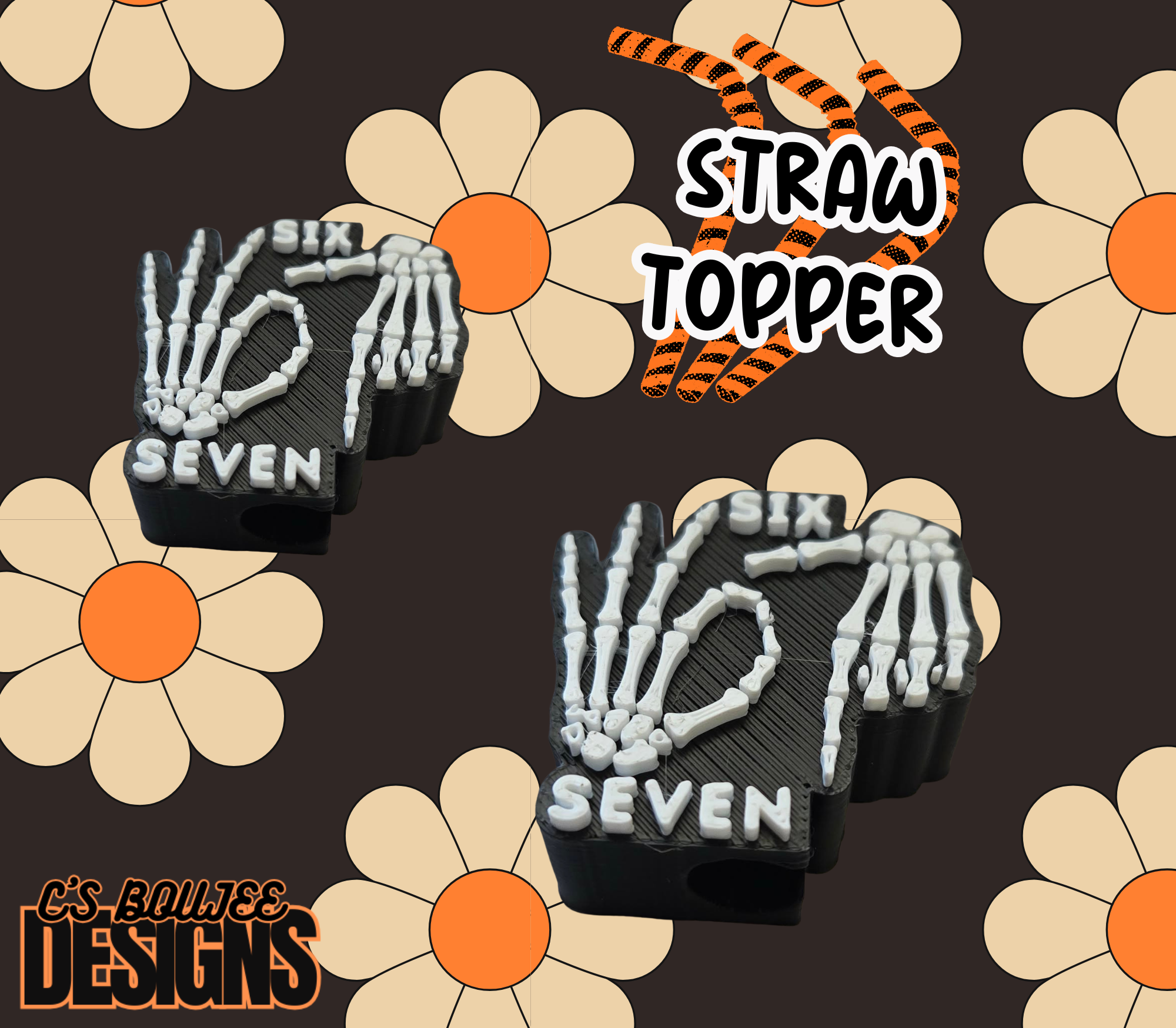 67 STRAW TOPPER 3D PRINT