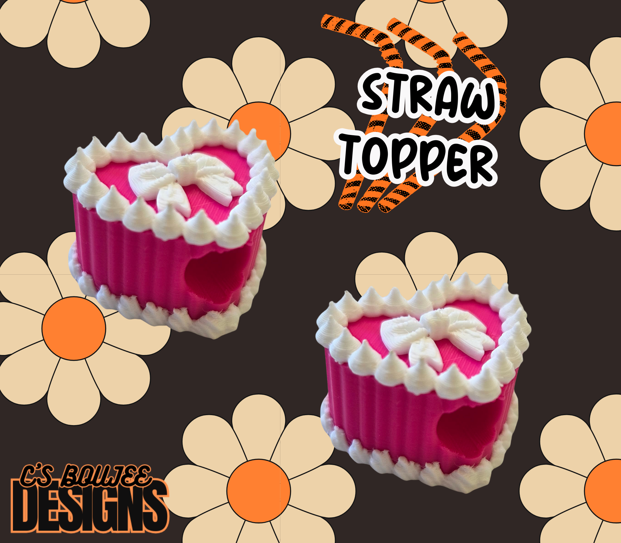 CAKE STRAW TOPPER 3D PRINT