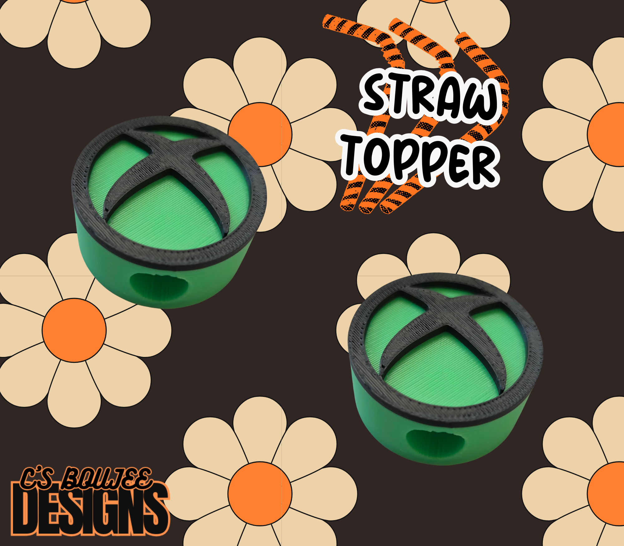 XB  STRAW TOPPER 3D PRINT