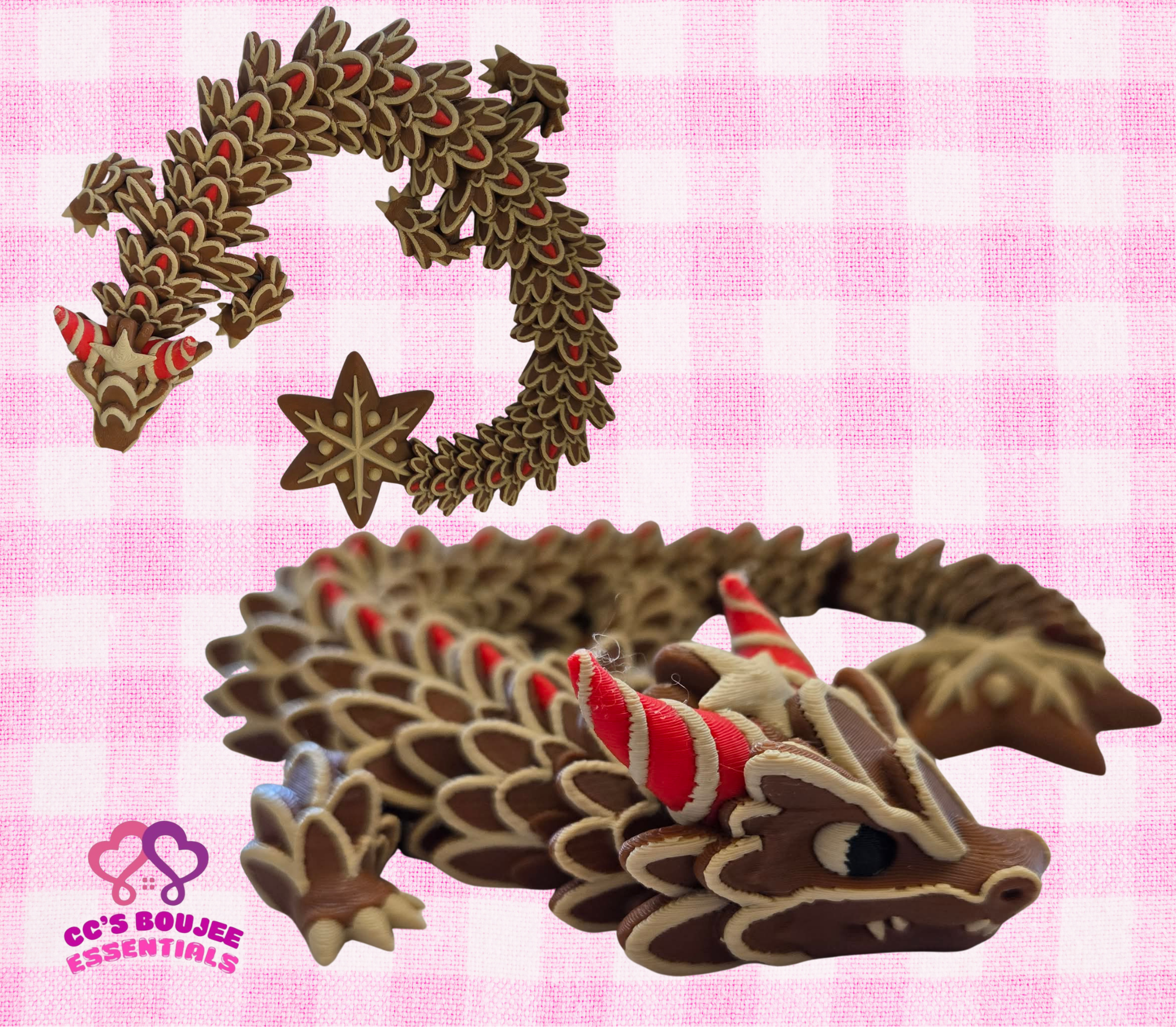 GINGERBREAD DRAGON 3D PRINT