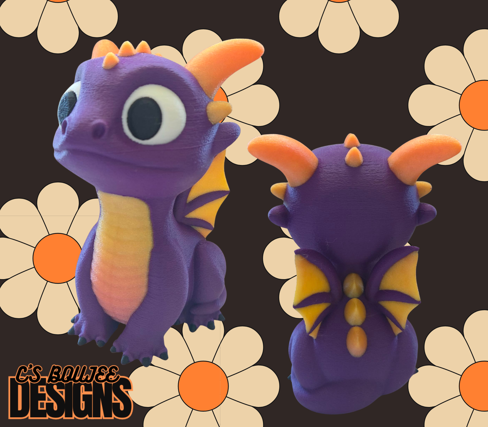 PURPLE DRAGON 3D PRINT