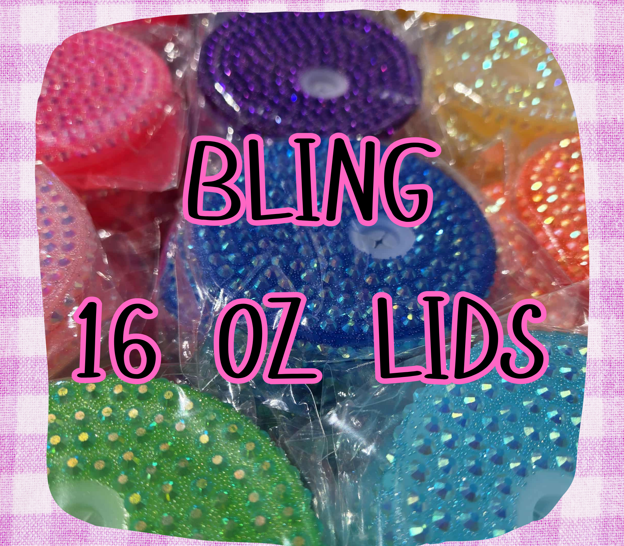 16 OZ BLING LID
