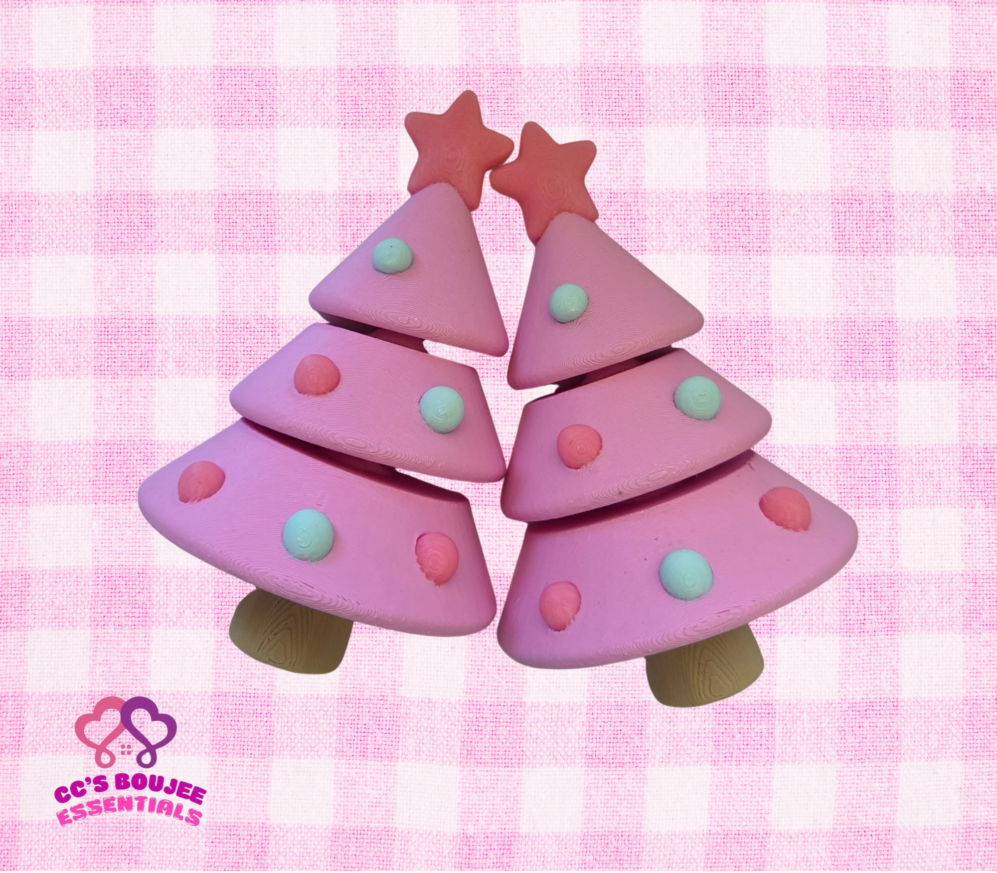 PINK TREE FLEXI 3D PRINT