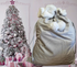 BLANK CHRISTMAS SACK WITH SILVER/GOLD TIE