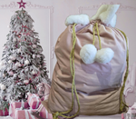 BLANK CHRISTMAS SACK WITH SILVER/GOLD TIE