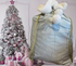 BLANK CHRISTMAS SACK WITH SILVER/GOLD TIE
