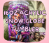 16 OZ ACRYLIC SNOW GLOBE TUMBLER