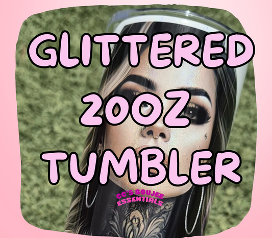 GLITTERED 20OZ SUBLIMATION TUMBLER