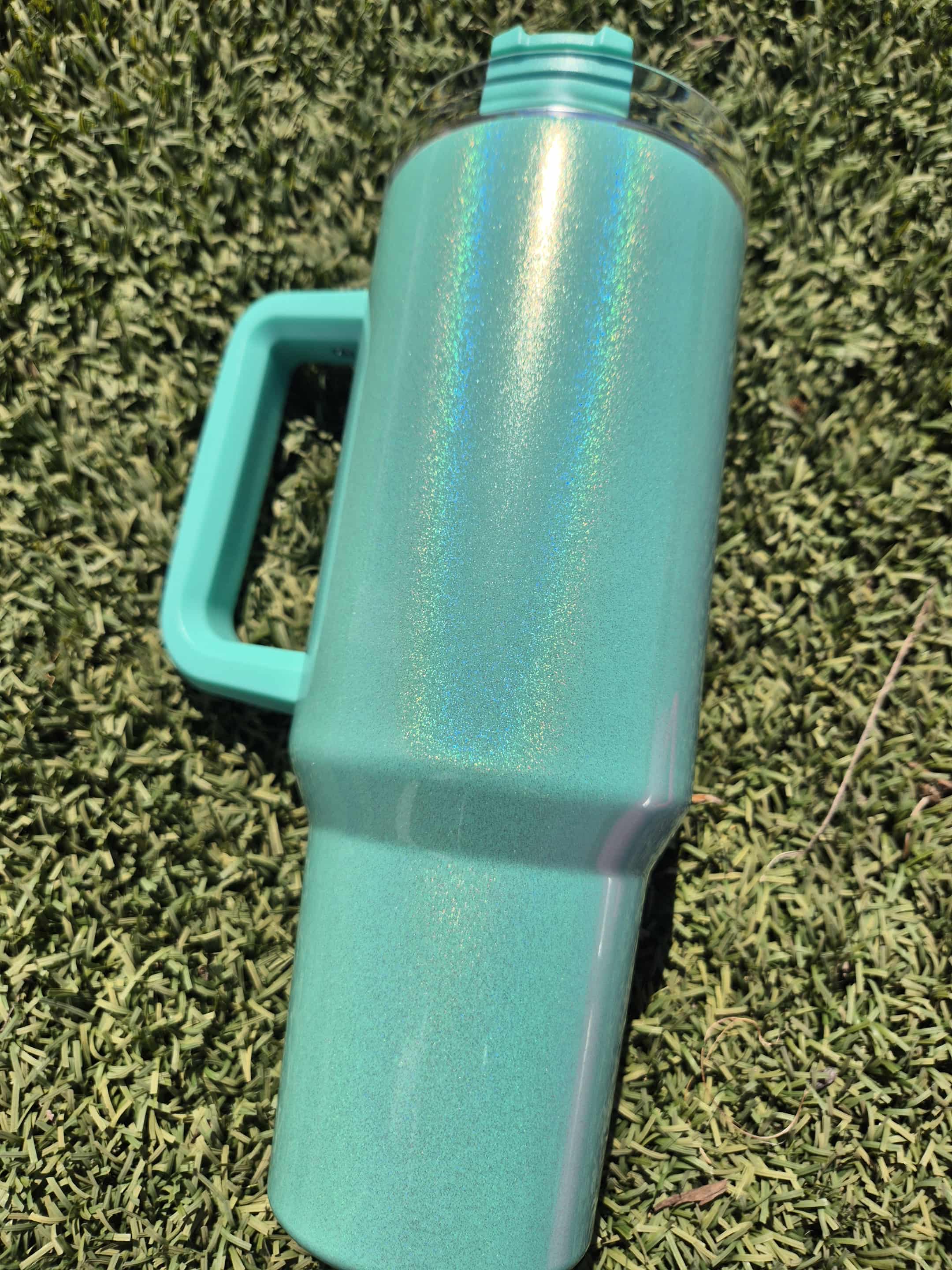 40oz GLITTERED TUMBLER MADE