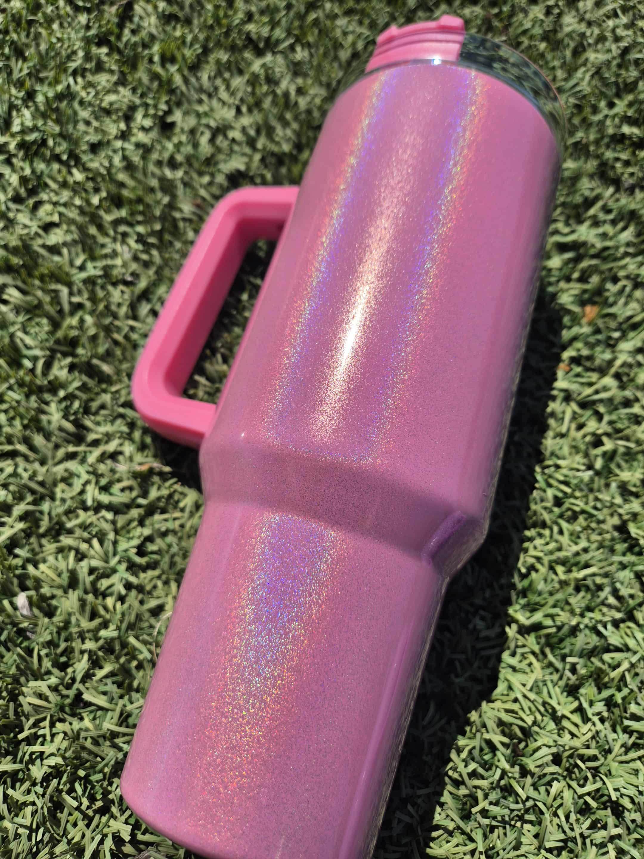 40oz GLITTERED TUMBLER MADE