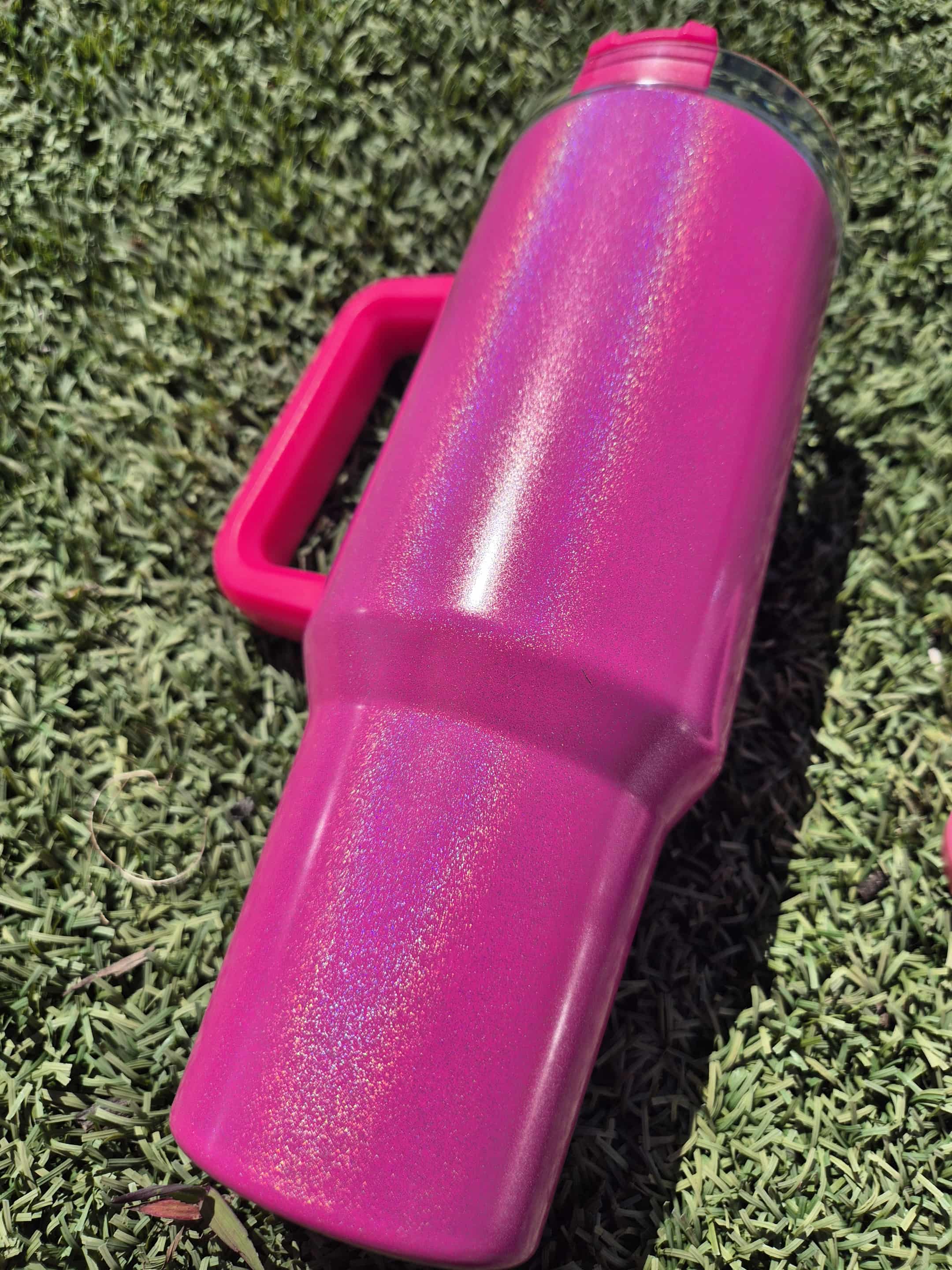 40oz GLITTERED TUMBLER MADE