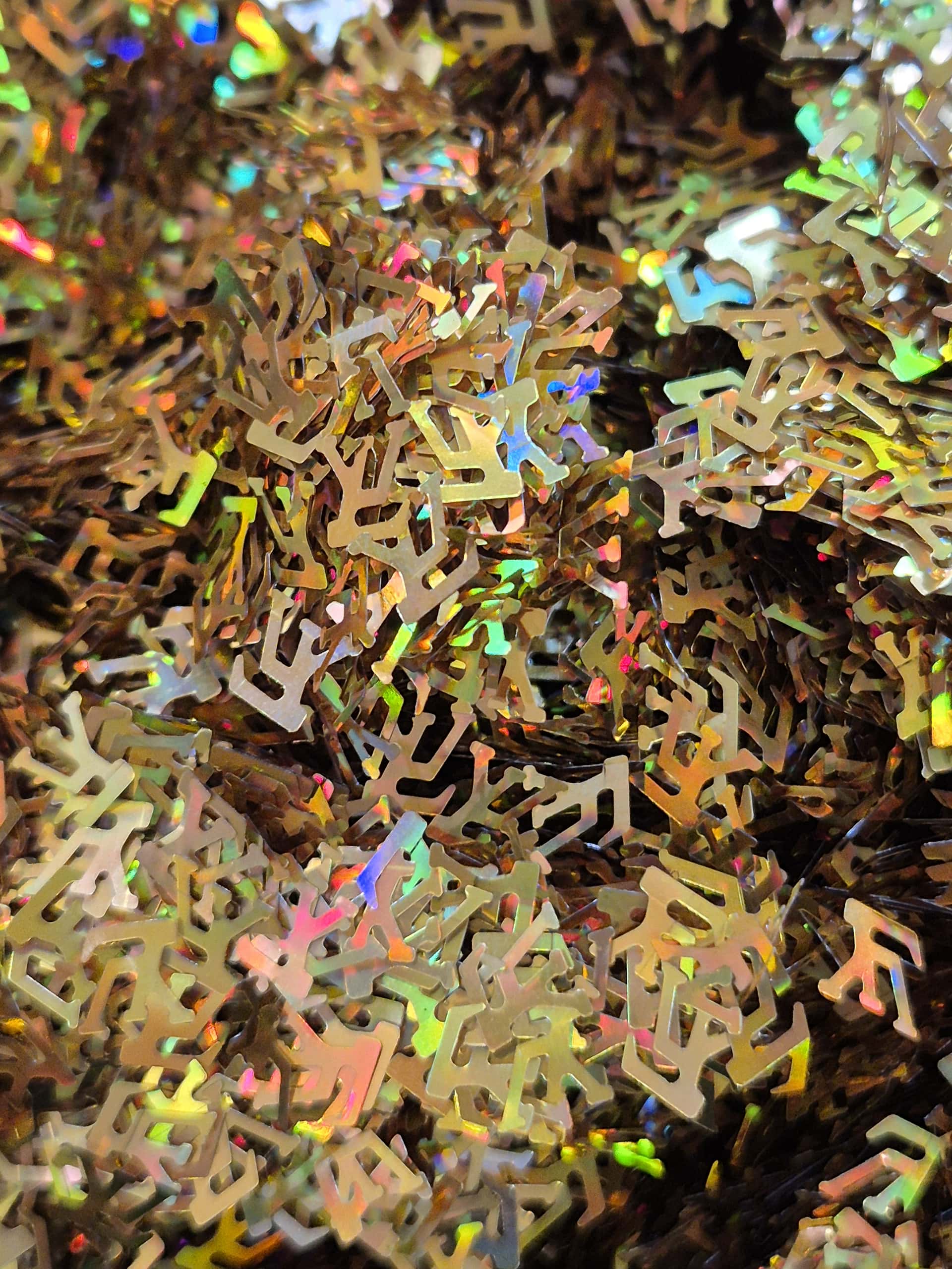 LOUIE GOLD SHAPED GLITTER