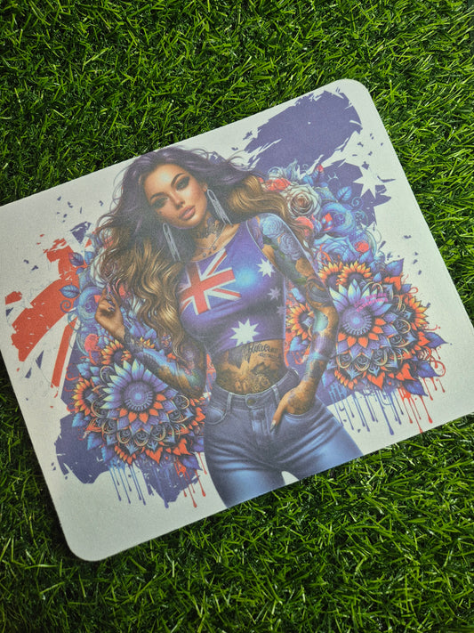 AUSSIE GIRL MOUSE PAD