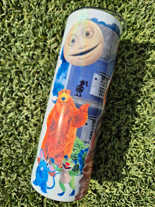 Bear in the big blue house glittered 20oz