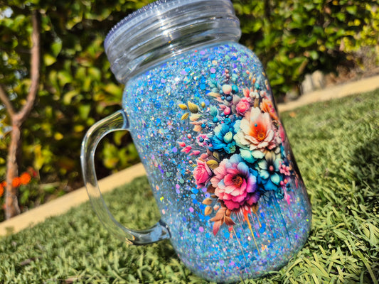 Acrylic mason jar